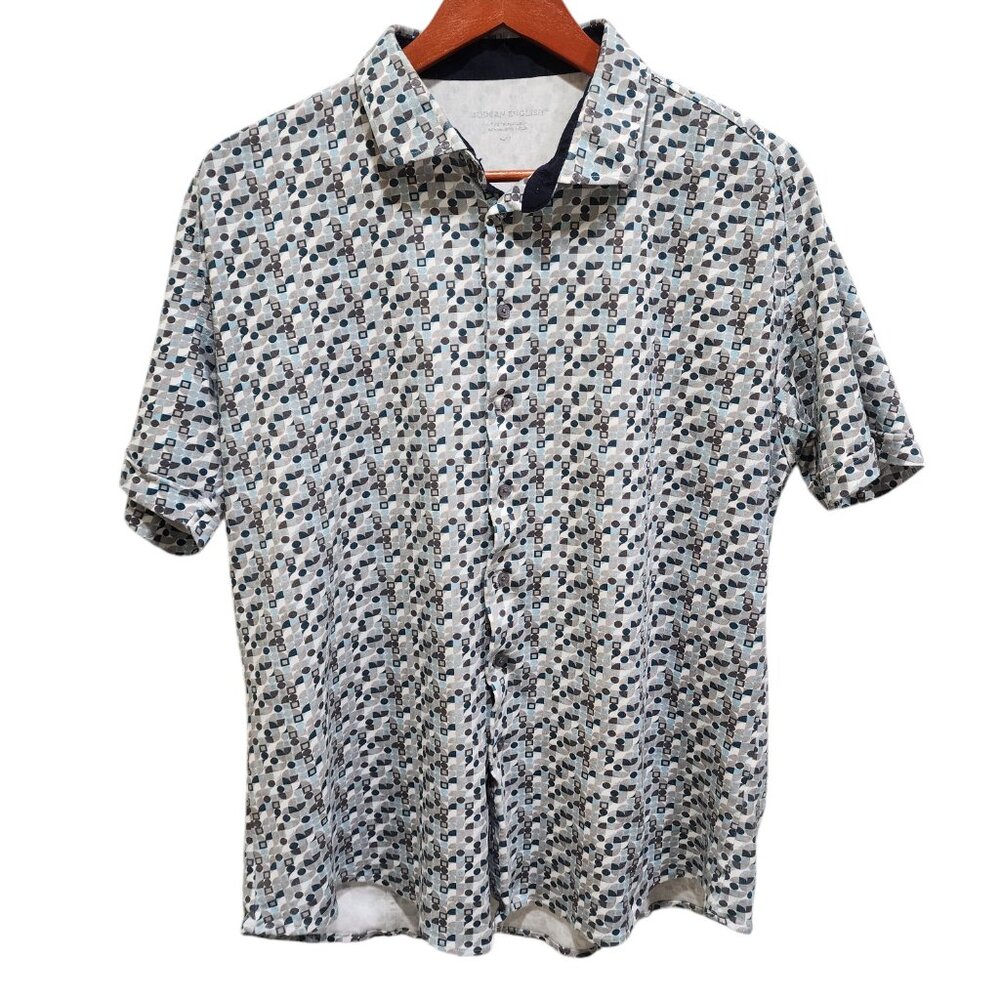 Modern English Men's Shirt Size M Multicolor Short Sleeve Button Up